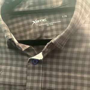 Men's Black Checkered Casual Shirt